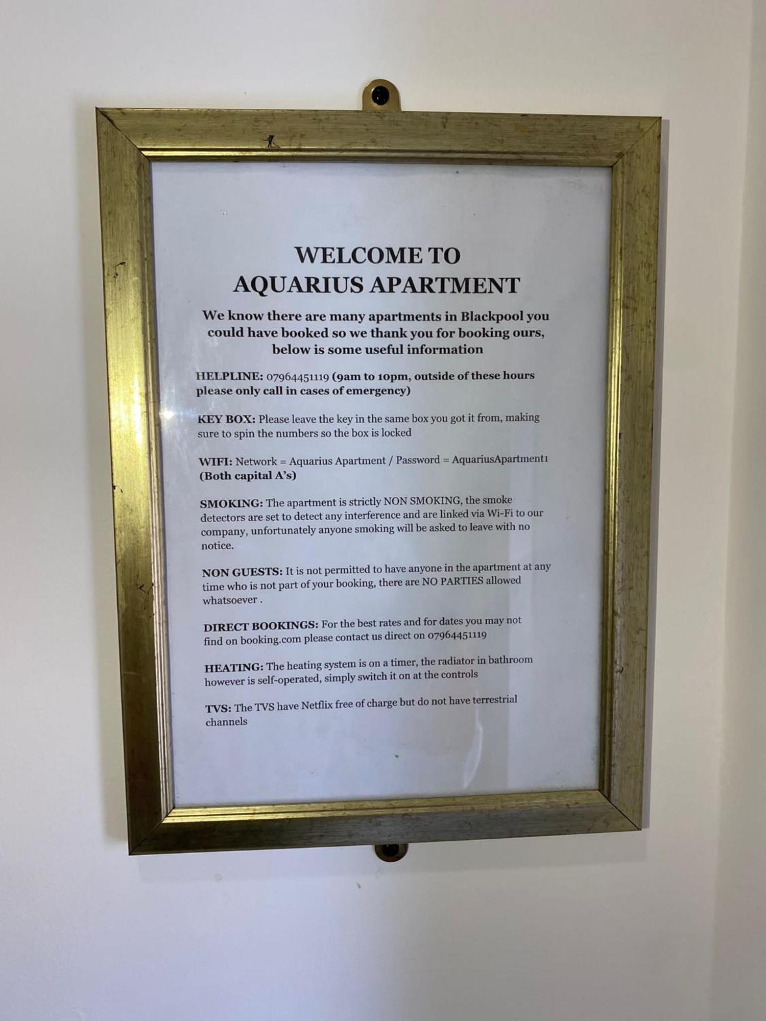 Aquarius Apartment - Sea View - Sleeps Seven Blackpool Bagian luar foto